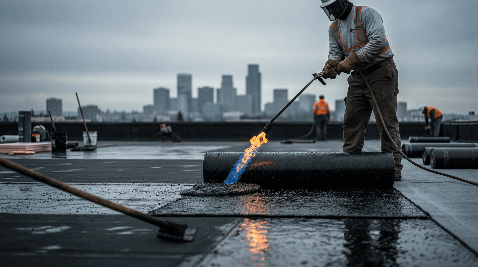 Sammamish roofing company — licensed Sammamish roofer installing new asphalt shingle roof in King County
